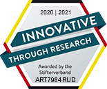 Stifterverband seal “Innovative through Research”, 2020/2021