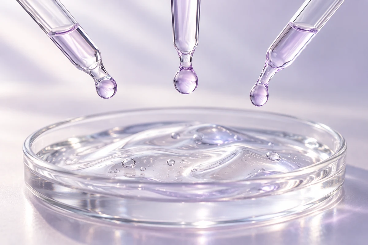 Capillaries and a gel sample – conceptual material study